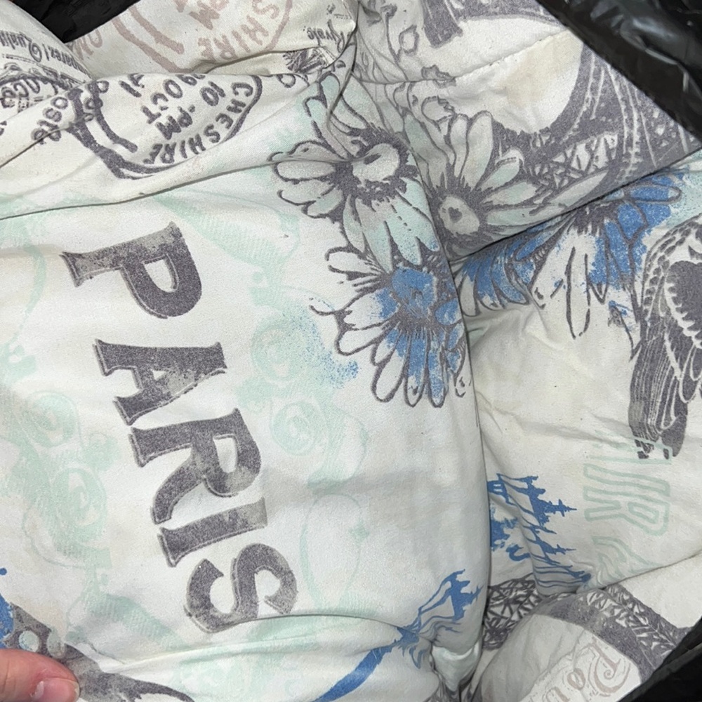 Blue Paris Bedding (COMFORTER AND SHAMS ONLY!!!!!)